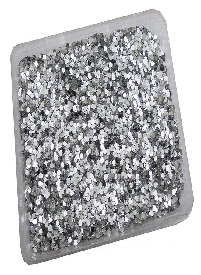 Eshoppee Sequins Sitara for Embroidery/Embellishing Handbags for Art and Craft DIY Kit (30, 100 Gm, Silver) - Image 1